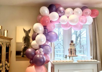 Pink/Lavender/White Balloon Decor
