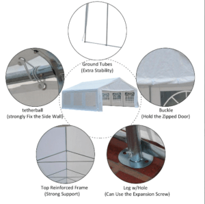 Canopy party tent rentals