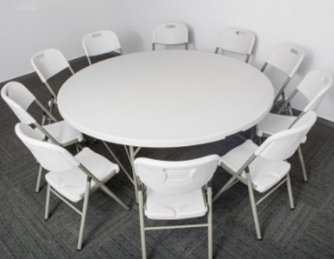 round table for party rentals