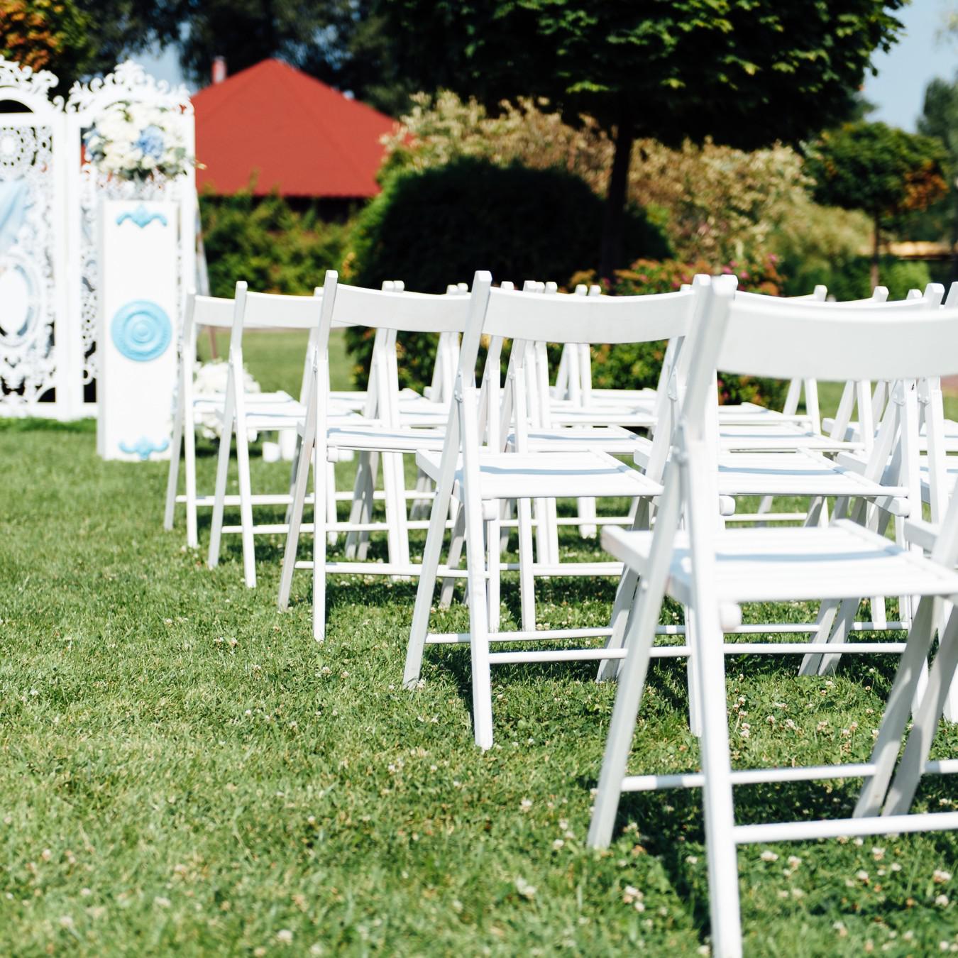 White Folding Chairs for Party Rental
